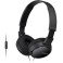 HEADPHONES SONY MDRZX110APB ΜΕ ΜΙΚΡΟΦΩΝΟ BLACK